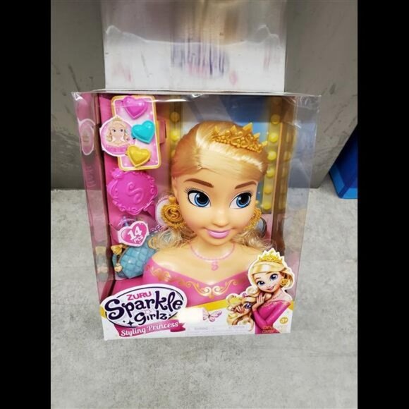 Sparkle Girlz Princess Styling Head Toy - Doll Head With Brush & Accessories For Hairdressing Practice - View #6